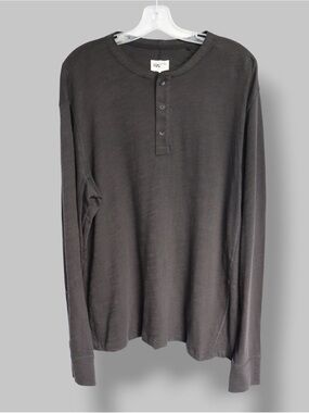 Rag & Bone Black Long Sleeve Henley Shirt Men’s XL Designer